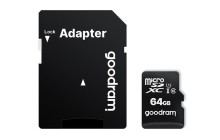 SDHC 64GB MICRO CARD class 10 UHS I + adaptér GOODRAM