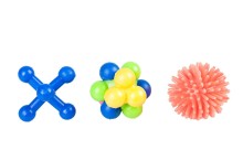 Karlie Hračka pre mačky gumová rôzne tvary rôzne farby 3ks 4x4cm