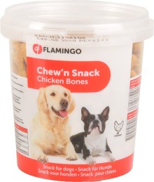 Flamingo Pamlsky kuřecí tvar kost pro psy 500g