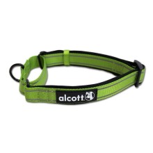 Alcott reflexný obojok pre psy, Martingale, zelený, veľkosť S