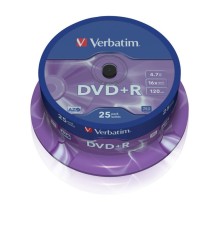 DVD+R Verbatim 4,7 GB (120min) 16x 25-cake