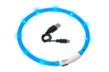 Karlie LED svetelný obojok modrý obvod 20-75cm