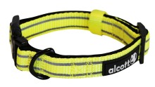 Alcott Reflexný obojok pre psy, žltý, veľkosť S