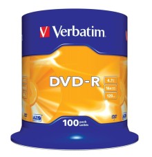DVD-R Verbatim 4,7 GB (120min) 16x 100-cake