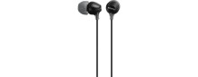 Sony MDREX15AP, černá sluchátka do uší řady EX s ovladačem na kabelu