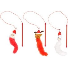 Flamingo Vianočná hračka pre mačky snehuliak/santa/sob