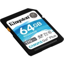 KINGSTON SDXC 64GB UHS-I U3 V30 170R/90W