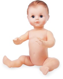 Petitcollin Koupací panenka 40 cm sedící (hnědé oči)