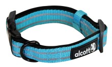 Alcott Reflexný obojok pre psy, Adventure, modrý, veľkosť M