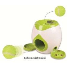 Flamingo Interaktívna hračka na maškrty s tenisovou loptičkou pre psy 29 x 19 x 18 cm