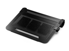 Cooler Master NotePal U3 PLUS, chladící podložka pod notebook, USB, 2 x 80 mm, černá