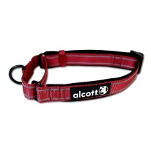 Alcott reflexný obojok pre psy, Martingale, červený, veľkosť M
