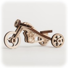 CuteWood Dřevěné 3D puzzle Motocykl