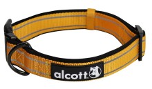 Alcott reflexný obojok pre psy, Adventure, oranžový, veľkosť M