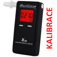 Kalibrácia - AlcoCheck X50
