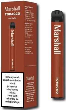 Marshall elektronická cigareta 20mg Tobacco