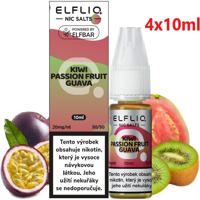 Liquid ELFLIQ Nic SALT Kiwi Passion Fruit Guava 4x10ml - 20mg