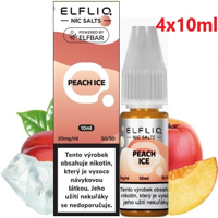 Liquid ELFLIQ Nic SALT Peach Ice 4x10ml - 20mg