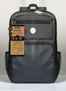 PORT DESIGNS SEATTLE ECO batoh na notebook 15,6’’, 14l, šedá s pláštěnkou