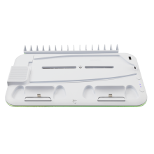 White Shark KIMURA-2 Chladicí podložka/stojan + 2x nabíjecí stanice pro PS5, PS5 Slim, bílá/šedá