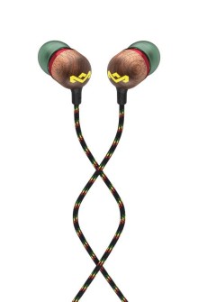 House of Marley Smile Jamaica, sluchátka do uší USB-C s mikrofonem, Rasta