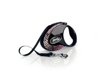 Flexi Vodítko Glam Composition S pásek 3m Onyx Black