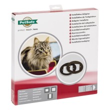 PetSafe® Instalační adaptér pro mikročipová a manuálně uzamykatelná dvířka pro kočky hnědý
