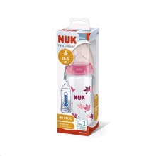 NUK FC + fľaša Temperature Control 300 ml - ružová